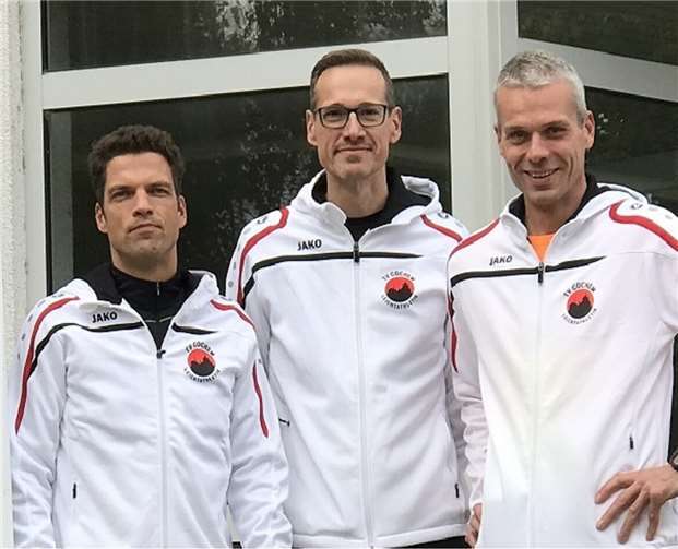 v.l.: Dr. Michael Lehrmann, Markus Dax und Peter Raueiser verstärken nun als ausgebildete Trainer-C die Leichtathletikabteilung des TV Cochem.privat
