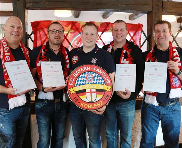 (v.l.) Ehrenpräsident Torsten Niess, Markus Meuer, Christian Normann (1. Vorsitzender), Heiko Streich und Thomas Müller.Foto: Michael Merz
