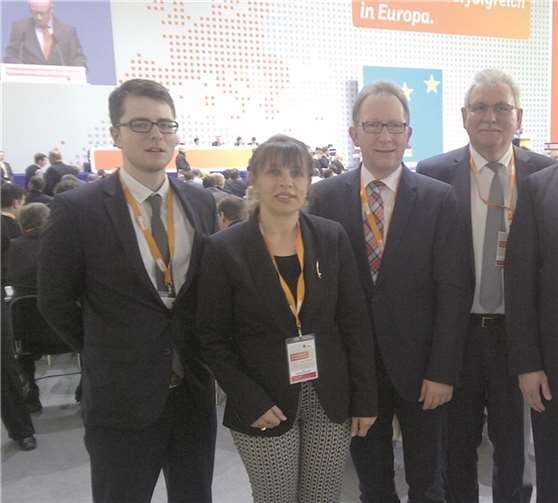 (v.l.): Florens Mayer, Michaela Woermann, MdB Erwin Rüddel, MdEP Dr. Werner Langen und Viktor Schicker. privat