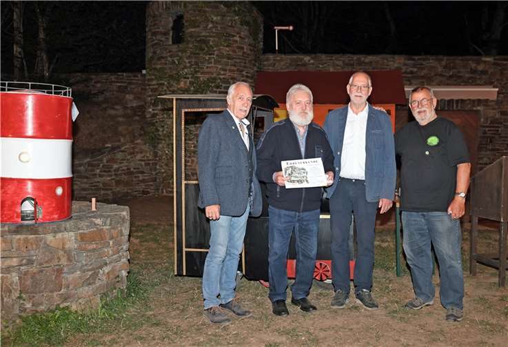 v.l.: Frank Burbach, Hans-Willi Bläser, Ludwig Thelen und Udo Stratmann. Foto:Werner Dreschers