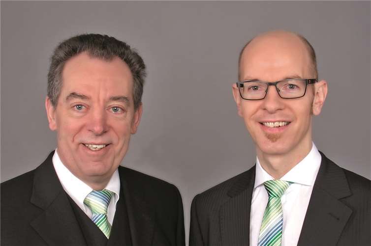 (v.l.) Franz Merkes, Vorstandsvorsitzender der PSD Bank, und Bernd Schittler, Vorstandsmitglied der PSD Bank Koblenz. privat