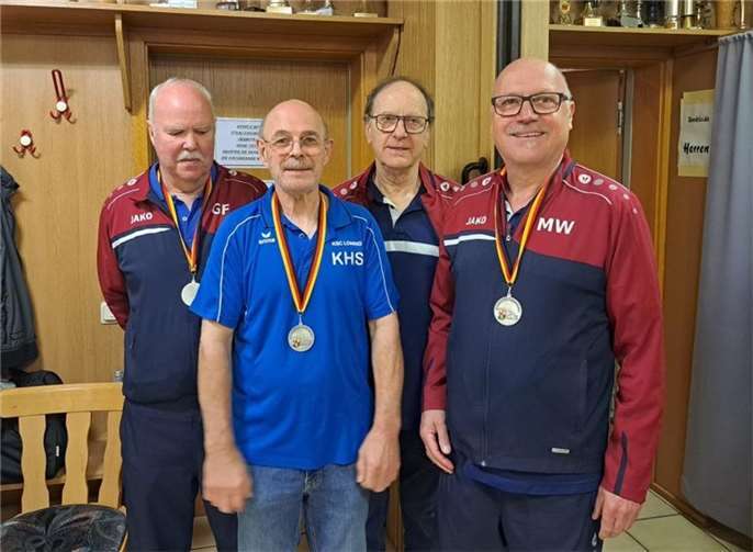 v.l. Gerd Frensch, K-H. Severin, Konrad Schneider, Matthias Wolf. Foto: privat