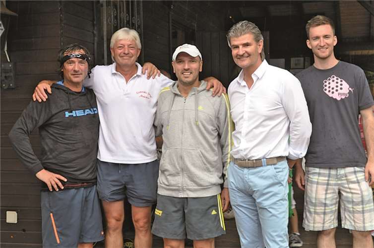 v.l. Guido Peckedrath, Bernd Hörter, Dirk Boos, Klaus Kaiser und Fabian Jung.privat