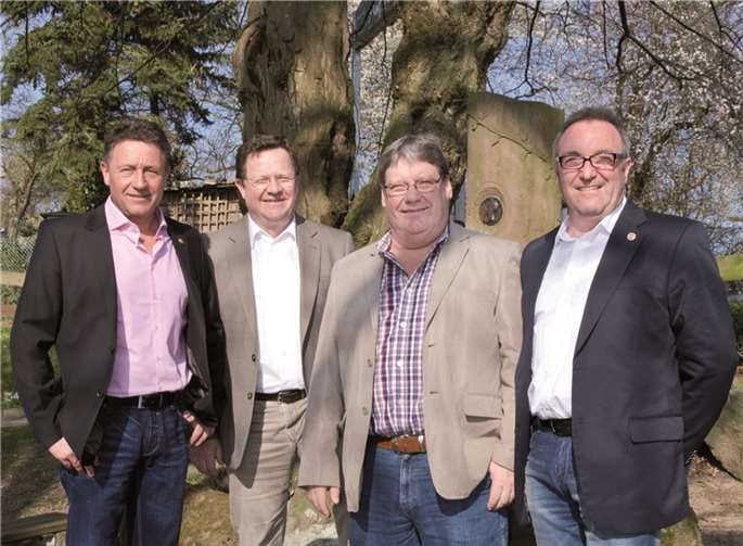 v.l. Harald Piroth, Dieter Günster, Edmund Hoffmann, Horst Weller.privat