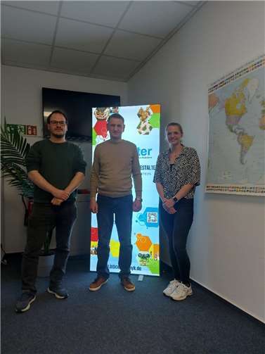 (v.l.) Hr Koch (zieCo Coach), Hr. Y. und Fr. Schwarze (Projekt LQA). Foto: