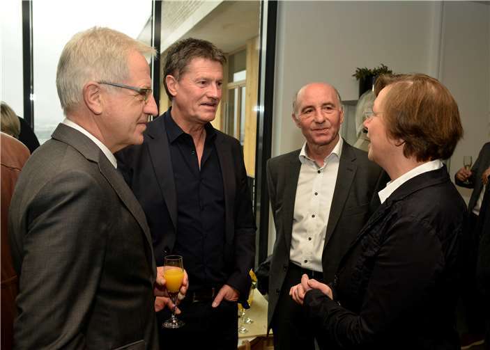 vl. Josef Dötsch (MdL), Detlev Pilger (MdB)Kreisbeigeordneter Rudi Zenz, Ortsbürgermeisterin Karin Küsel
