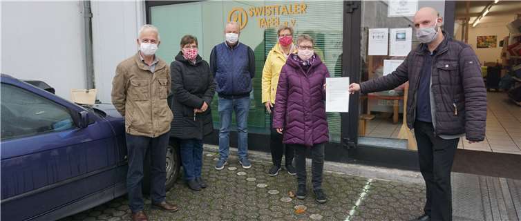 v.l. Jürgen Hein, Berni Kruse, Hubertus Schmitz, Petra Kalkbrenner, Hella Liebermann und Martin Koenen.Foto: Gemeinde Swisttal