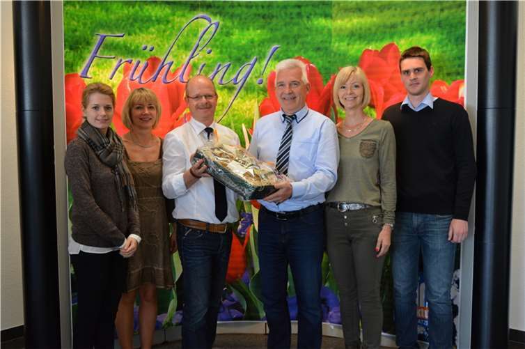 (v.l.) Juniorchefin Susanne Krupp, Bärbel Krupp, die Geschäftsführer Hermann und Peter Krupp, Gerlinde Krupp und Betriebsleiter Martin Seidel. CF