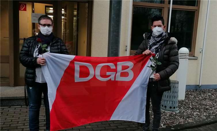 (v.l.) Karin Adekunle und Ines-Lindemann-Günther von ver.di. Foto: privat