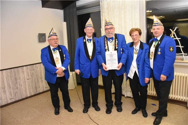 v.l. Karl Heinz Schönenberg, Peter Lanzrath, Jürgen Schöneweiss Marlies Lanzerath, Thomas Jeckel.Foto: EICH