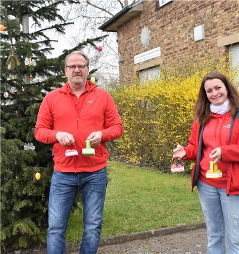 v.l. Kommandant der Gro-Rhei-Ka Lars Klier und Vorsitzende Astrid Fassbender. Fotos: EICH