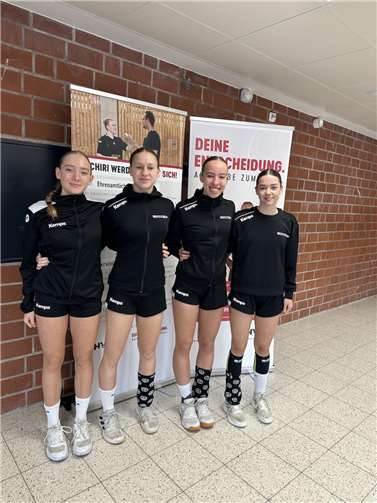 (v.l.) Liv Mittler, Eva Mintenig, Anna Sauerborn und Emilia Rickert.Foto: privat
