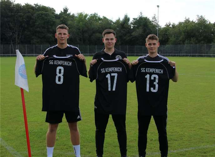Kaderverstärkung für neue Saison (v.l.) Lukas Binder, Till Heuser und Julian Groß. Foto: privat
