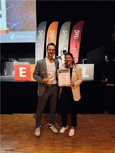 (v.l.) Malte Tack (Geschäftsführer VULKAN Brauerei) und Annika Hück (Veranstaltungsmanagerin VULKAN Brauerei).  Foto: privat