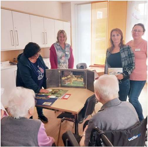 (v.l.) Marita Groß –WfE-, Christiane Zeus –Haus St. Elisabeth-, Irina Heer –WfE-, Rebecca Egelschalk –Haus St. Elisabeth.