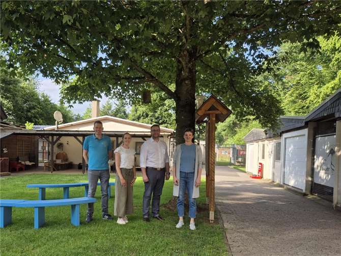 (v.l.) Martin Reis, Kristina Wagner, Torsten Welling MdL und Annett Peter.  Foto: privat