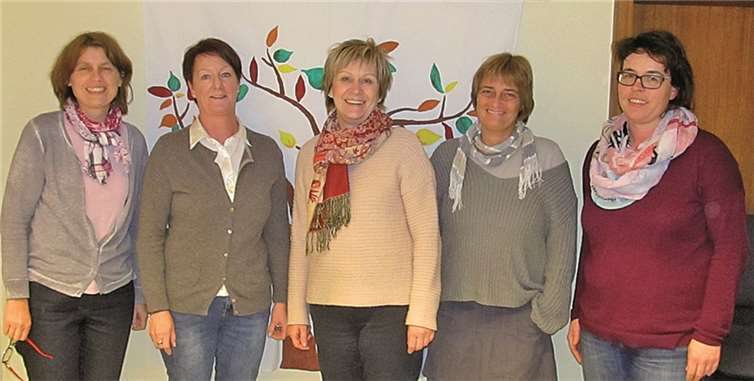 v.l. Martina Schneider, Martina Hünermann, Regina Moog, Ute Stuhlträger-Fatehpour und Annette Dilla. -PS-