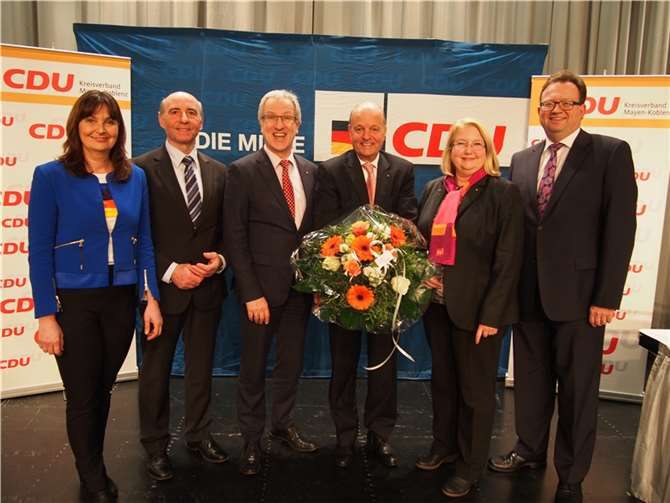 v.l. MdB Mechthild Heil, Rudi Zenz, MdL Josef Dötsch, MdL Dr. Adolf Weiland, MdL Hedi Thelen und Georg Moesta. UBU