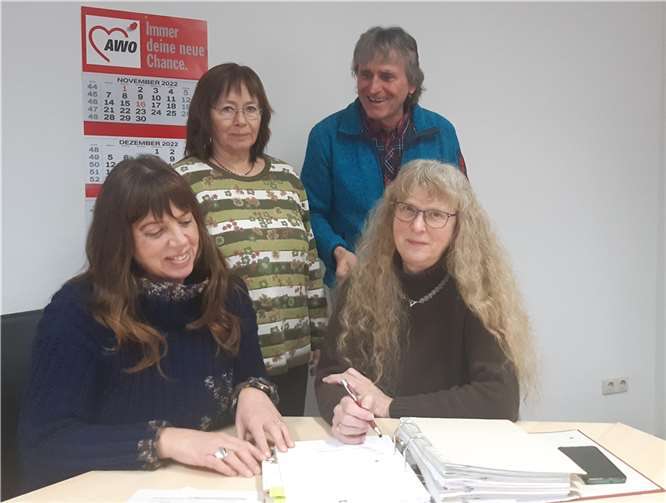 (v.l.) Melanie Taubert, Marianne Michels, Dominik Falkner und Christa Rörig.  Foto: privat