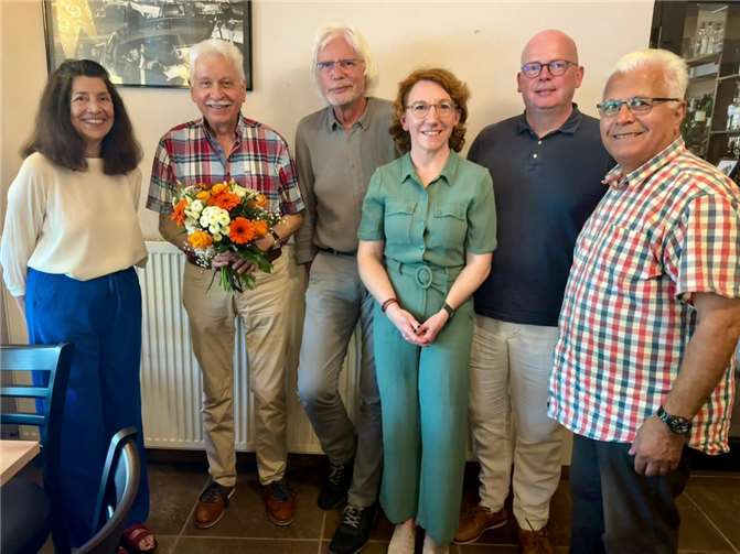 (v.l.) Motee Spanier, Lorenz Denn, Wolfgang Berthen, Susanne Müller, Christian Reuther und Necmi Deniz.  Foto: Andreas Johnsen