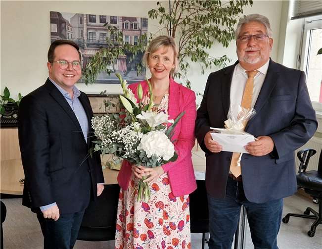 (v.l.) Pascal Badziong , Sandra Schumacher und Rolf Koch.  Foto: privat