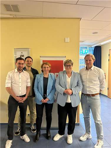 (v.l.) Philipp Hergarten, Christopher Jeub, Susanne Müller, Bettina Brück und Andreas Schmitt.  Foto: Philipp Hergarten