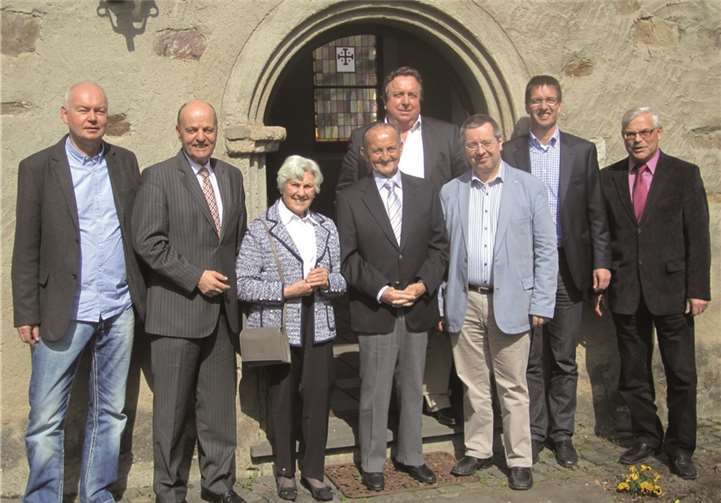 v.l. Raimund Bogler, Dr. Adolf Weiland (MdL), Anne und Franz Krautkremer, Uli Hoffelder, Dr. Stephan Eisel Christoph Stoffel und Manfred Frickel.privat