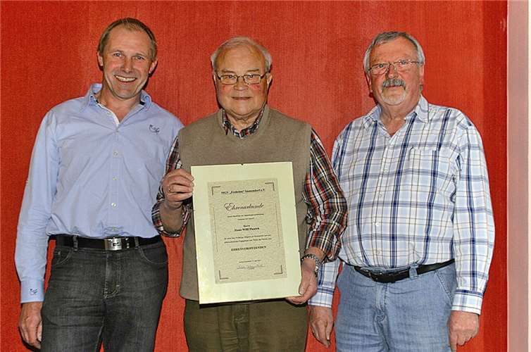 (v.l.) Ralph Knopp-Keul (Erster Vorsitzender), Hans-Willi Piontek (Ehrenvorsitzender) und Hans-Josef Arnold (Erster Geschäftsführer).  privat