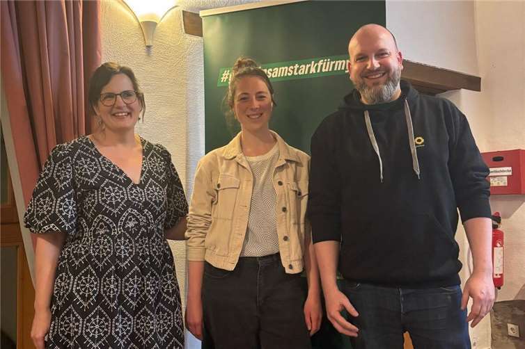 (v.l.) Rebecca Stallbaumer, Carolin Konopka und Maik Krüger. Foto: Thomas Hildner