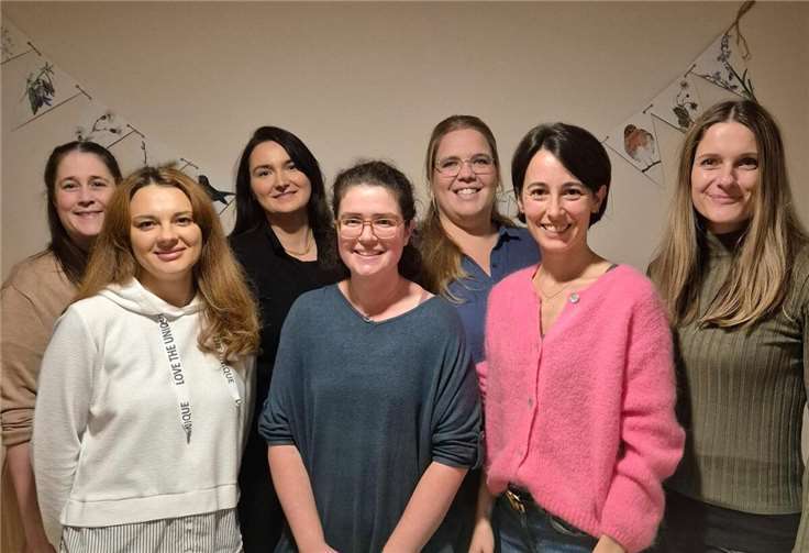 v.l.: Riecke Grünthal (Vorsitzende), Sarina Spomer, Madita Vanessa Süzen, Karolin Jack (stellvertretende Vorsitzende), Michelle Klein, Selina Jaber, Eva Seifert (Schriftführerin).  Foto: Glenys Wilsberg – Stadt Remagen