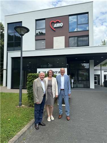 (v.l.) Rudi Frick, Michaela Naunheim und Andreas Zels.  Foto: AWO Rheinland