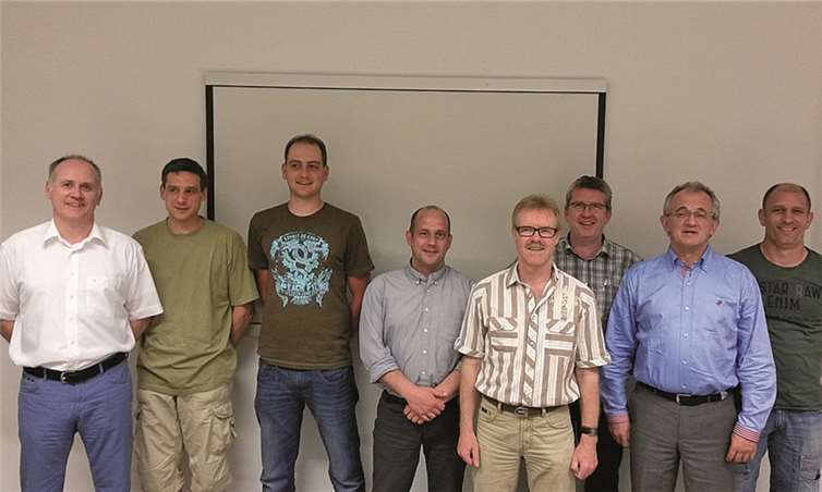 (v.l.) S. Haardt, M. Schmitt, C. Schneider, T. Stümper, F. Raabe, M. Haardt, R. Konrad, C. Thran, es fehlen: D. Lahr und Y. Schmitt.privat