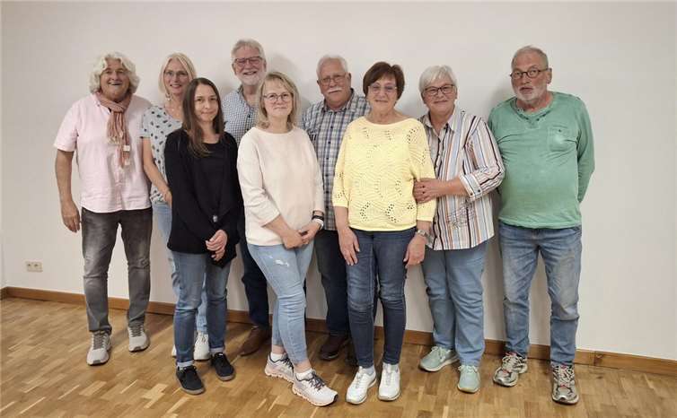 (v.l.) Schriftführer Bernd Rech, Beisitzerin Birgit Rech, Beisitzerin Janina Dobrzynski, Vorsitzender Helmut Wingender, stv. Vorsitzende Irmi Holm, stv. Vorsitzender Arne Dybionka, Geschäftsführerin Marianne Dybionka, Kassiererin Gabi Wingender, Kassenprüfer Wolfgang Göttes.  Foto: privat