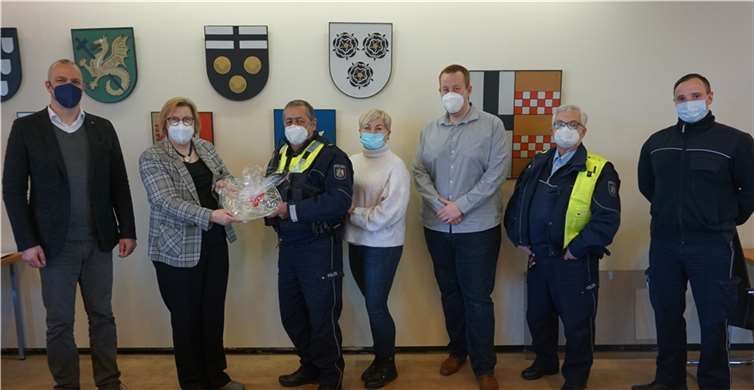 v.l. Tobias Weingartz, Petra Kalkbrenner, Stefan Arth, Katharina Janotta, Denis Wagner, Udo Eckweiler, Julian eyer. Foto: Gemeinde Swisttal