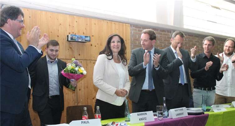 (v.l.) Udo Rau (ehem. BM VG Nassau), CDU GV Vors. Paul Schoor, Marion Krätz, Matthias Lammert, MdL, Josef Oster, MdB, Marcel Willig Geschäftsführer CDU Rhein-Lahn, Patrick Becker (Bürgermeister Becheln).CDU-Gemeindeverband Bad Ems – Nassau