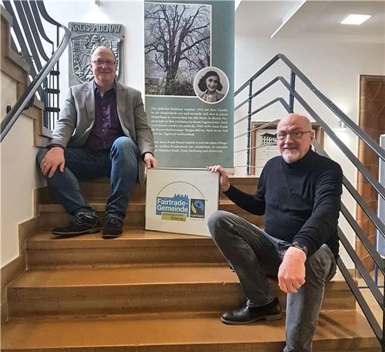 (.vl.) VG-Bürgermeister Guido Nisius und Jürgen Schwarzmann (Koordinator der Steuerungsgruppe). Foto: privat