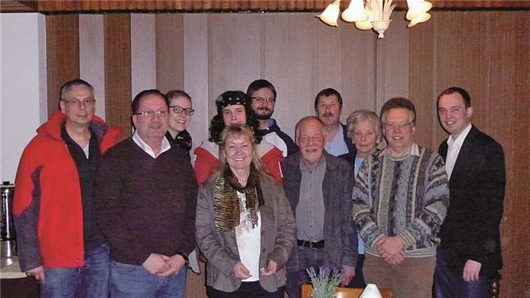 (v.l.): Volker Weiß, Jürgen Saess, Sandra Bell, Erika Rebatschek, Johannes Weiß, Sascha Nücken, Detlef Staack, Helmut Nagelschmidt, Hannelore Reppke, Dr. Volker Reppke, Jörn Kampmann.privat