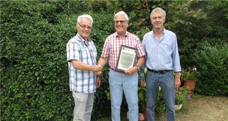 v.l. Vorsitzender Winfried Aldenhoven, Ehrenmitglied Jürgen Leonhard, Geschäftsführer Rudi VogelFotos: privat