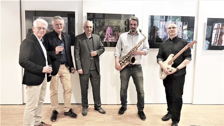 v.l.: Werner Zupp, Eckhard Lenz, Heny Bauer, Alexander Reffgen Ivan Iwanow.  Foto: jüg