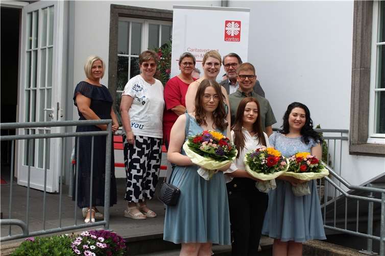 (v.l. vorne) Natascha Rörig, Doreen Eichmann und Nataliia Zaitseva. Foto: Christoph Kohlbecher