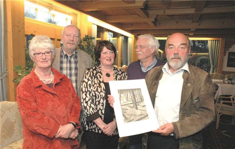 v.li. Beisitzerin Hilla Richarz, Geschäftsführer Michael Henneberger, Vorsitzende Dietlind Greifenhagen, Beisitzer Udo Greifenhagen, stellvertretender Vorsitzender Martin KaiserUM