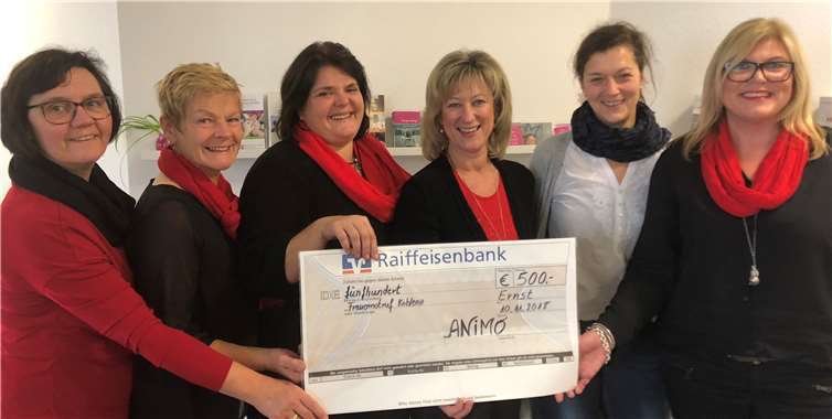 (v.li.) Bernadette Thielmann, Annerose Goßlau, Sabine Zappe, Anke Beilstein, Jaqueline Bröhl vom Frauennotruf, Claudia Hirt.Privat