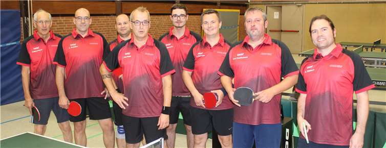 (v.li.) Herbert Bauerfeind, Jürgen Schäfer, Jürgen Retzmann, Udo Kohn, Christian Conrady, Markus Rausch, Tom Krautscheid u. Mannschaftsführer René Tannert. Es fehlen: Christian Hellenthal, Alfred Luppertz sowie Ghirmay Schäfer.Foto: privat