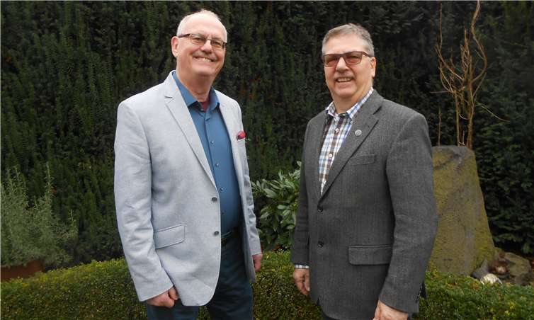 (v.li.) Manfred Bauer und Winfried F. Erbar.Privat