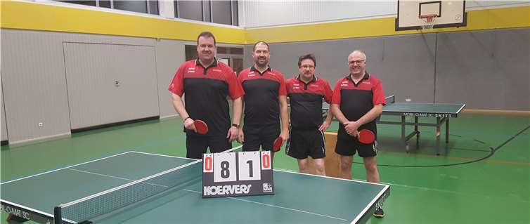 (v.li.) Peter Reuter, Matthias Hensen, Martin Nisius und Markus Surges.Privat