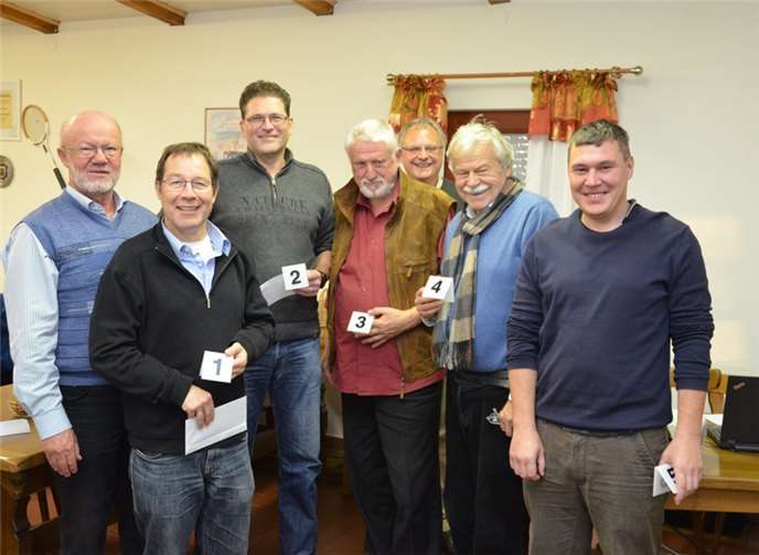 (v.li.) Reinhold Hermann, Thomas Stenzel, Jochen Schäfer, Gottfried Schumacher, Ralf Oehrle, Vlastimil Hort, und Alexander Melnikov. privat