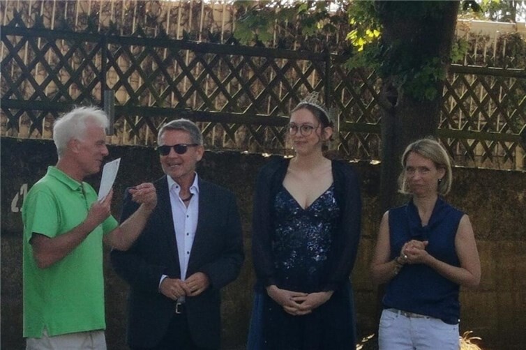 v.links n.rechts: Frank Schruhl, Peter Busch, Elisa I.,Esther Zimmermann