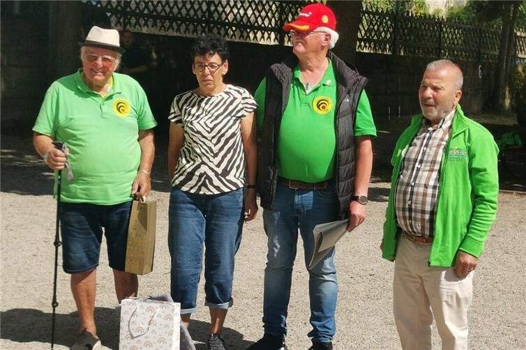v.li.n.r. : Uwe Göpel, Marita Schoos, Uli Pruem, Mohamed Abdo