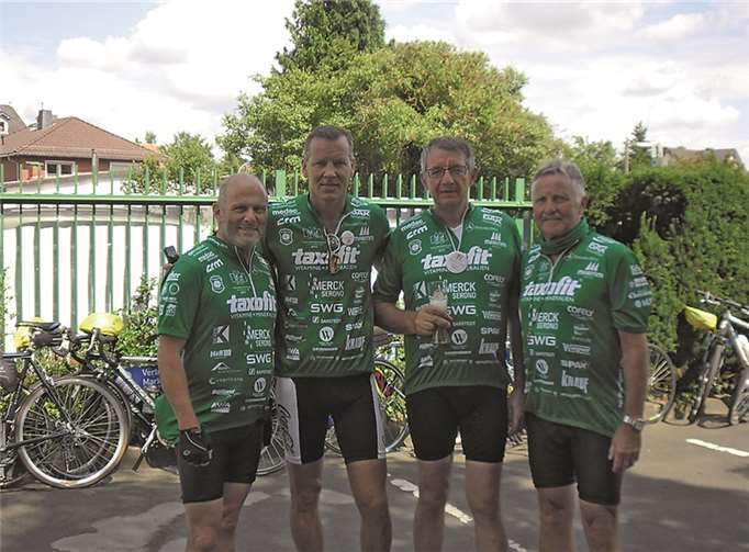 (v.l.n.r): Alfred Höfer, Henry Maske, Gerhard Keßler, Dietmar Höfer.privat