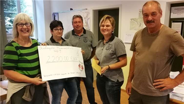 v.l.n.r.: Beigeordnete Anneliese Baltes, Geschäftsführerin Elke Gilles, 1. Vorsitzender Alfons Bast, Kassiererin Nina Mennillo, Beigeordneter Hartwig Baltes. Foto: privat